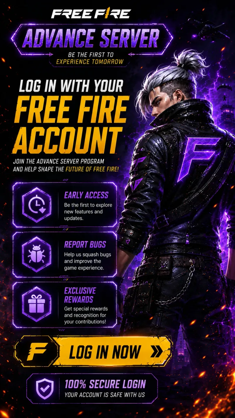 Free Fire Advance Server activation code login