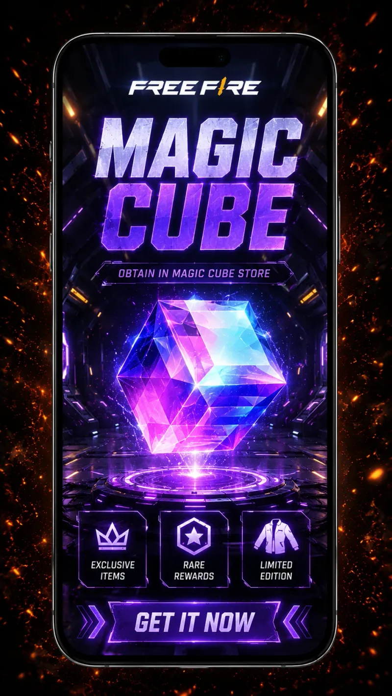 Free Fire Magic Cube store promotional art